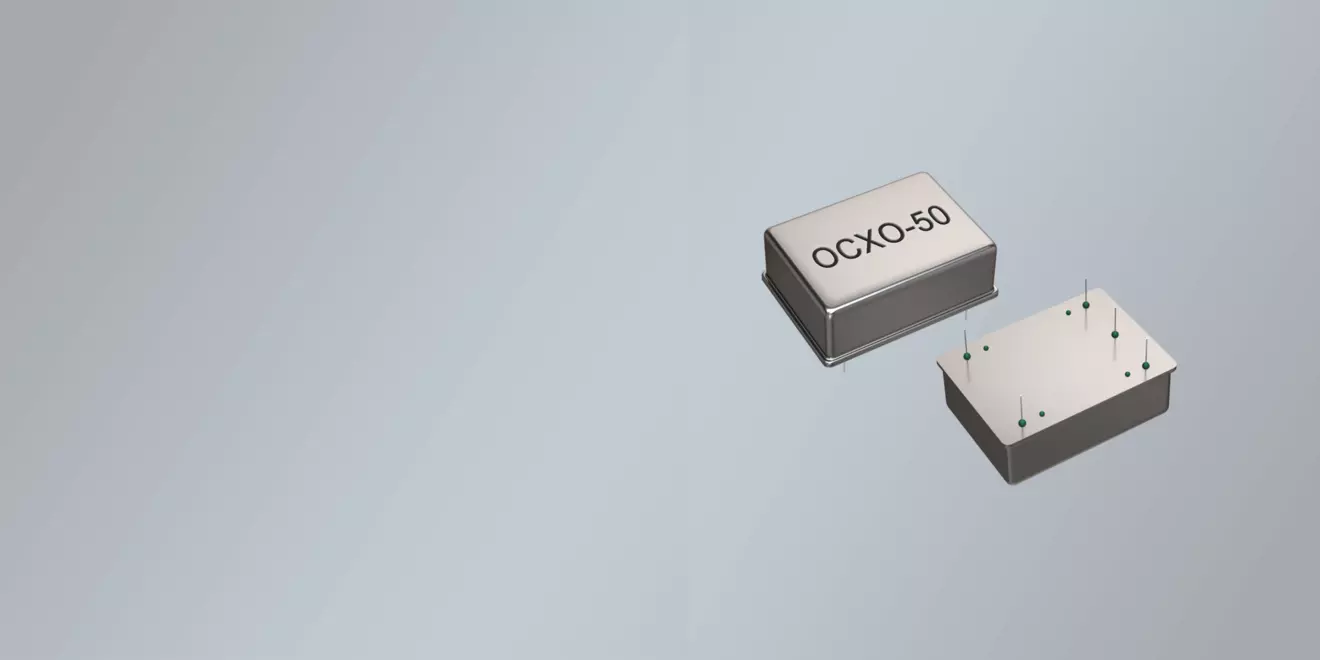 THT OCXO OSZILLÁTOR 50,8 x 50,8 mm 10,0-50,0 MHz