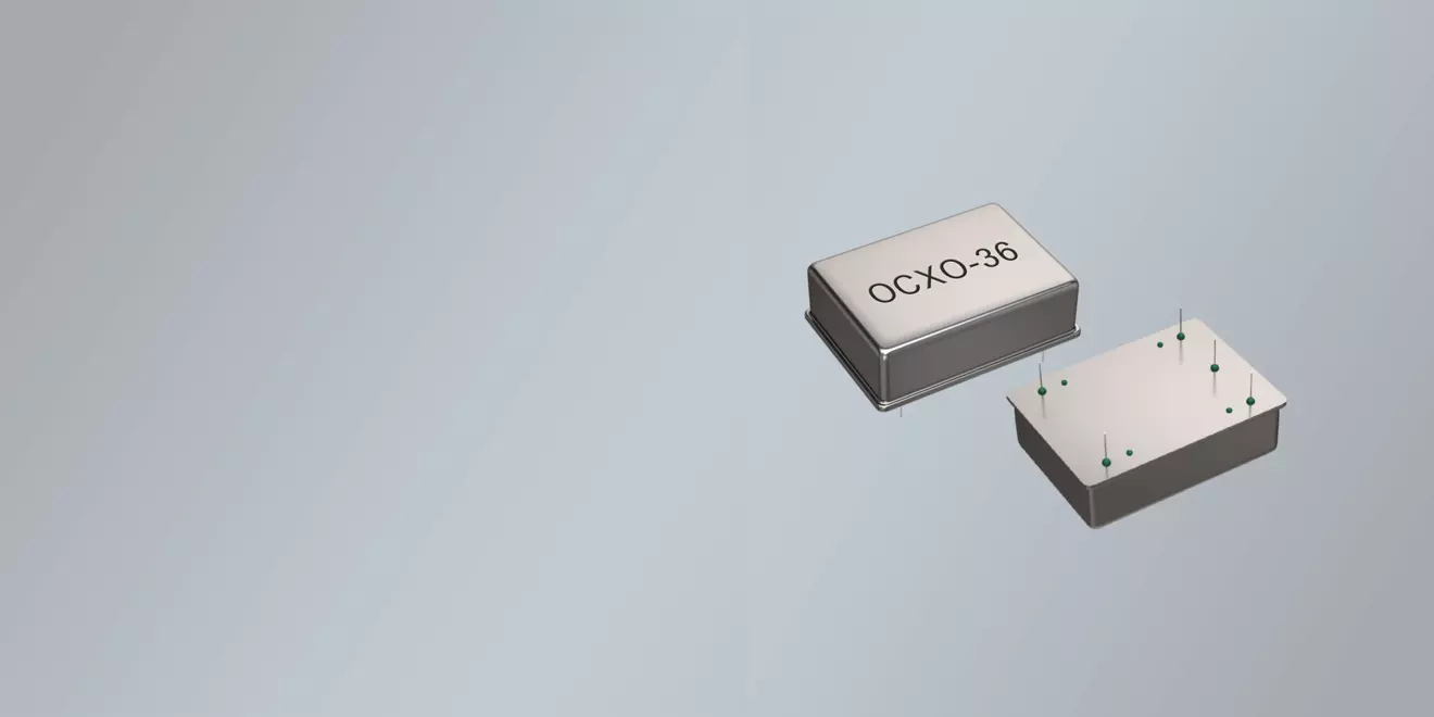 THT OCXO OSZILLÁTOR 36,0 x 27,0 mm 2,0-100,0 MHz