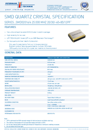 2.0x1.6mm/4pad oszcilláló kvarc 25 MHz